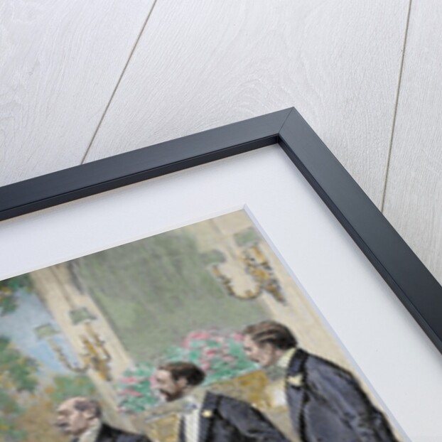 Meeting of aristocratic families in the living room by Corbis