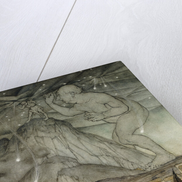 Hercules Supporting the Sky Instead of Atlas by Arthur Rackham