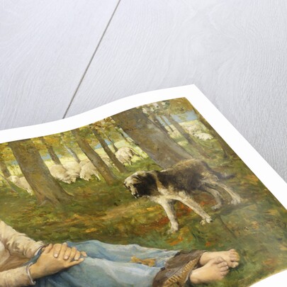 A Shepherdess and Her Flock by John MacAllan Swan