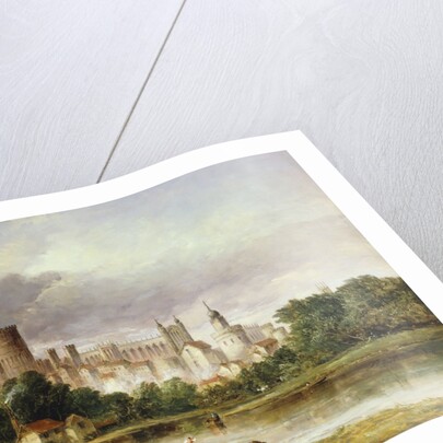 A View of Windsor Castle from the Brocas Meadows by Alfred Vickers