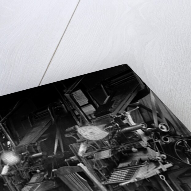 Typesetting operation in an industrial environment, ca. 1900 by Anonymous