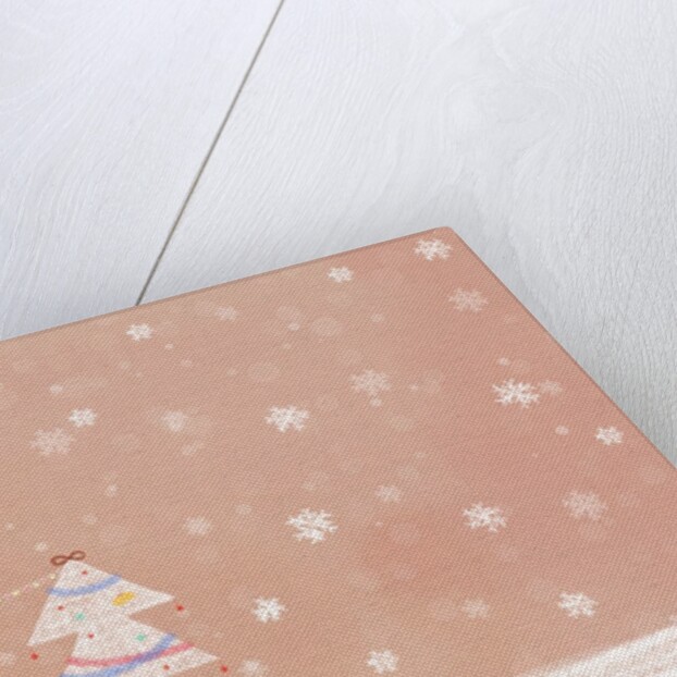 Illustration of three christmas trees in a row by Anonymous