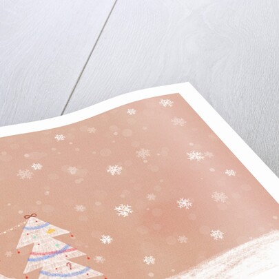 Illustration of three christmas trees in a row by Anonymous