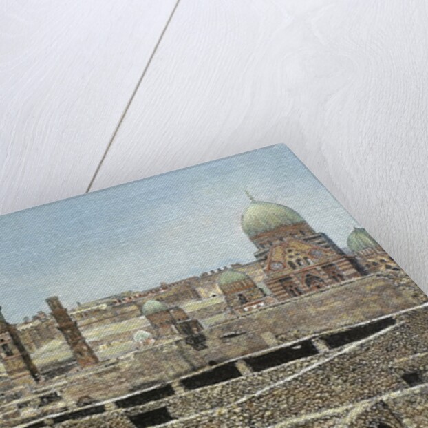 Egypt. Cairo. View of the city with the Citadel. Engraving by Anonymous