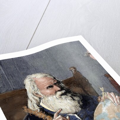 Galileo Galilei (1564-1642). Physicist, Italian mathematician and astronomer. Galileo demonstrating by Anonymous