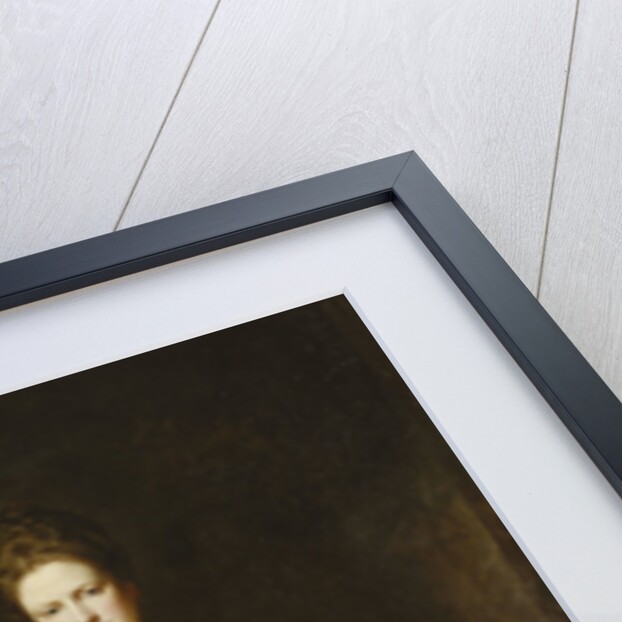 Portrait of Mrs. Ellen Morewood, standing full length, in a Yellow Dress by George Romney