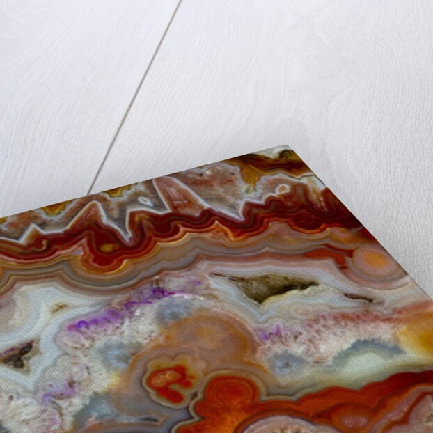 Zig Zag Pattern Crazy Lace Agate by Anonymous