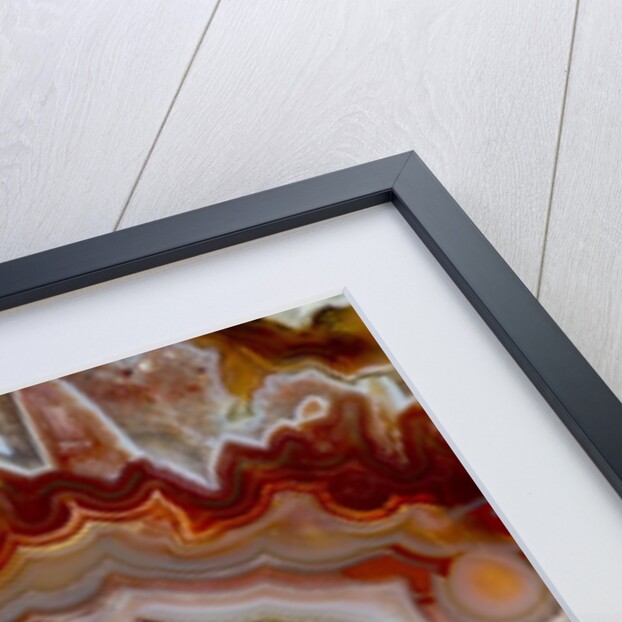 Zig Zag Pattern Crazy Lace Agate by Anonymous