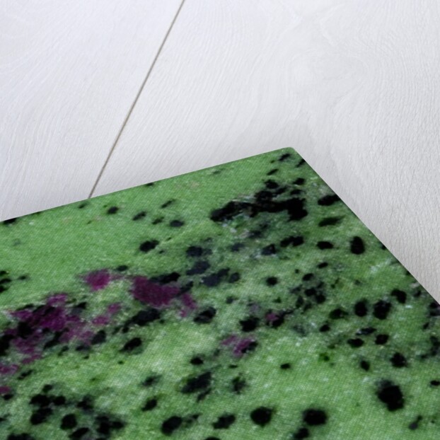 Zasite Stone with rudby & green by Anonymous