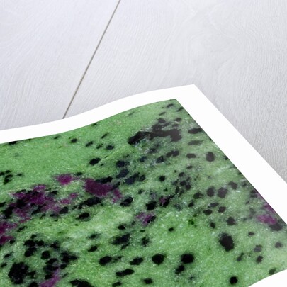 Zasite Stone with rudby & green by Anonymous