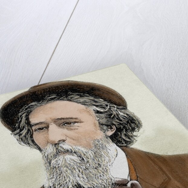 Daudet, Alphonse (1840-1897). French writer. Colored engraving by Anonymous