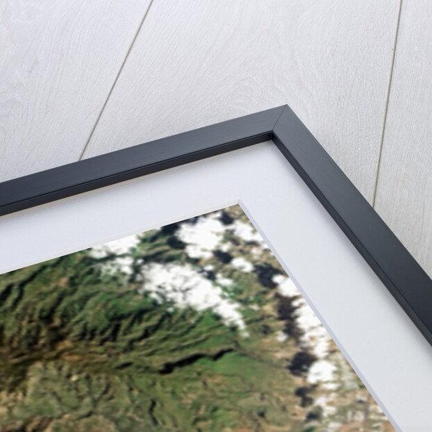 Satellite view of Gran Canaria, in the Canary Islands by Anonymous