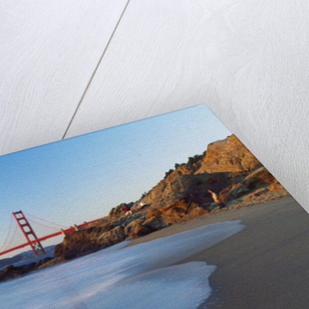 View of Baker Beach and Golden Gate Bridge, San Francisco, California, USA by Anonymous