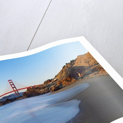 View of Baker Beach and Golden Gate Bridge, San Francisco, California, USA by Anonymous