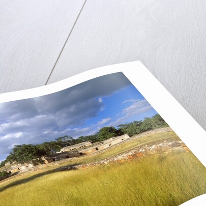 Rural scene with ruins of palace, Labna, Yucatan, Mexico by Anonymous