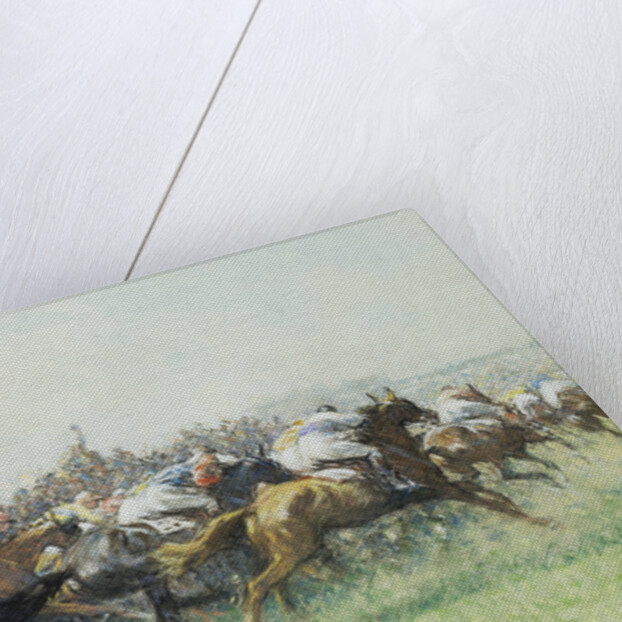 The Derby, Tattenham Corner by Gilbert Holiday