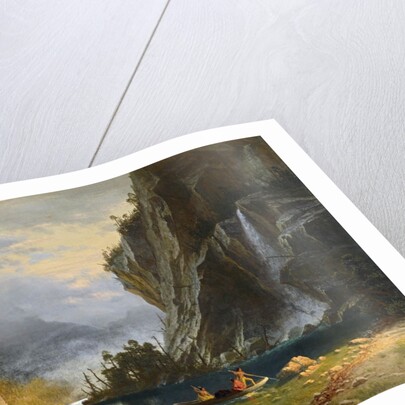 Indians Spearfishing by Albert Bierstadt
