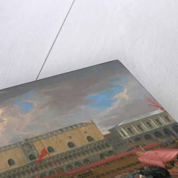 The Bucintoro Departing from the Bacino di San Marco on the Grand Canal, Venice by Luca Carlevarijs