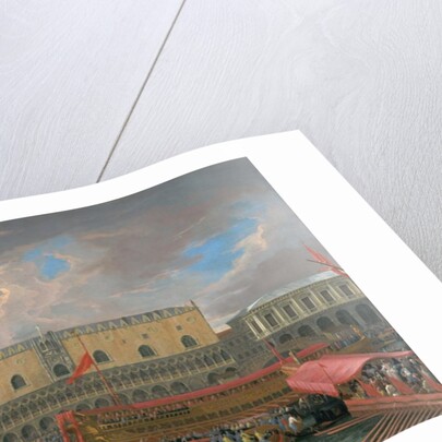 The Bucintoro Departing from the Bacino di San Marco on the Grand Canal, Venice by Luca Carlevarijs