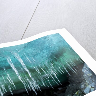 Icicles in Ice Cave, Cuverville Island, Antarctica by Anonymous