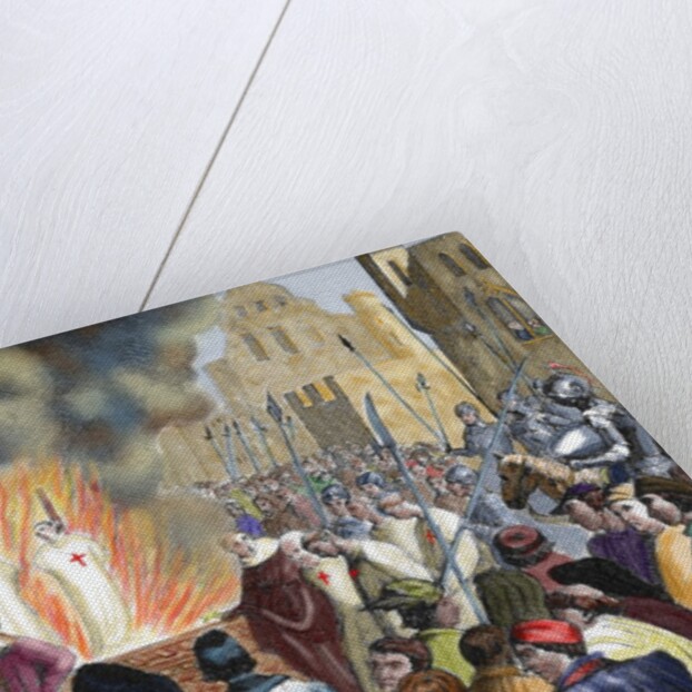 Burning Templar in the 14th century by Anonymous