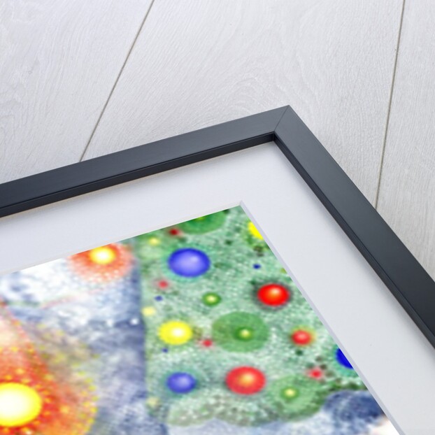 Decorated Christmas trees by Anonymous