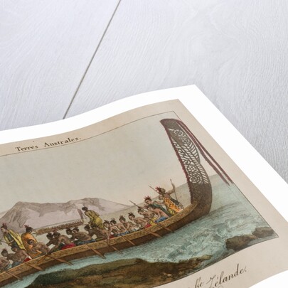 War canoe of New Zealand by Anonymous