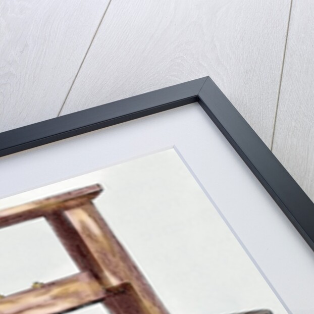 Printing press used by Benjamin Franklin (1706-1790) by Anonymous