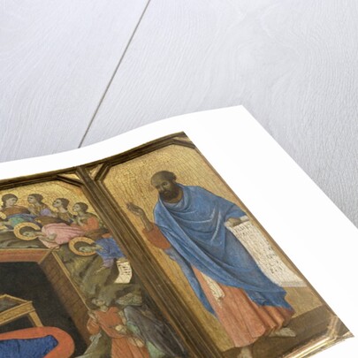 Nativity with the Prophets Isaiah and Ezekiel by Duccio di Buoninsegna