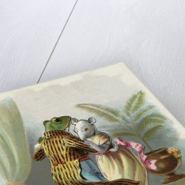 A Frog He Would A Wooing Go, Children's book Illustration by Anonymous