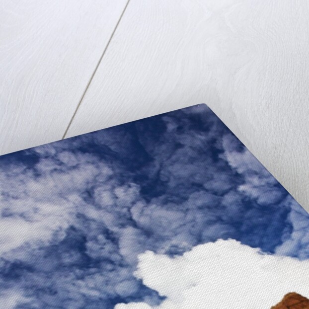 Riders passing under the Red Rock Hills of the Big Horn Mountains by Anonymous