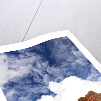 Riders passing under the Red Rock Hills of the Big Horn Mountains by Anonymous