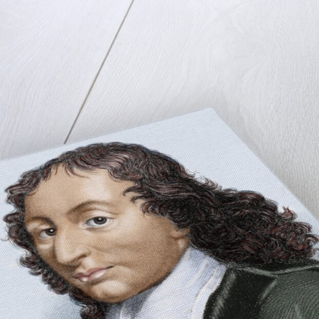 Pascal, Blaise (1623-1662). Colored engraving by Anonymous