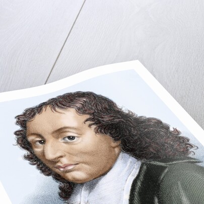 Pascal, Blaise (1623-1662). Colored engraving by Anonymous