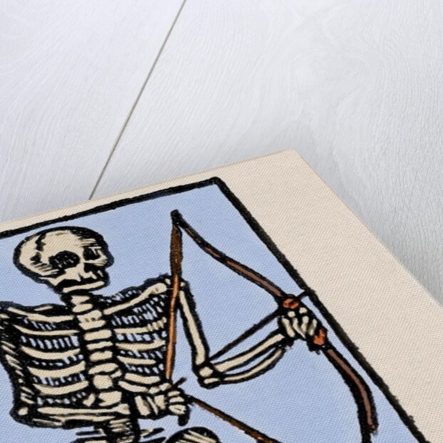 Death depicted with a bow and arrow by Anonymous