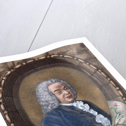 Francois Quesnay (1694-1774). French economist. Colored engraving by Anonymous