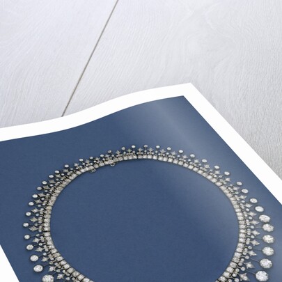 A Victorian diamond fringe necklace, circa 1870 by Anonymous