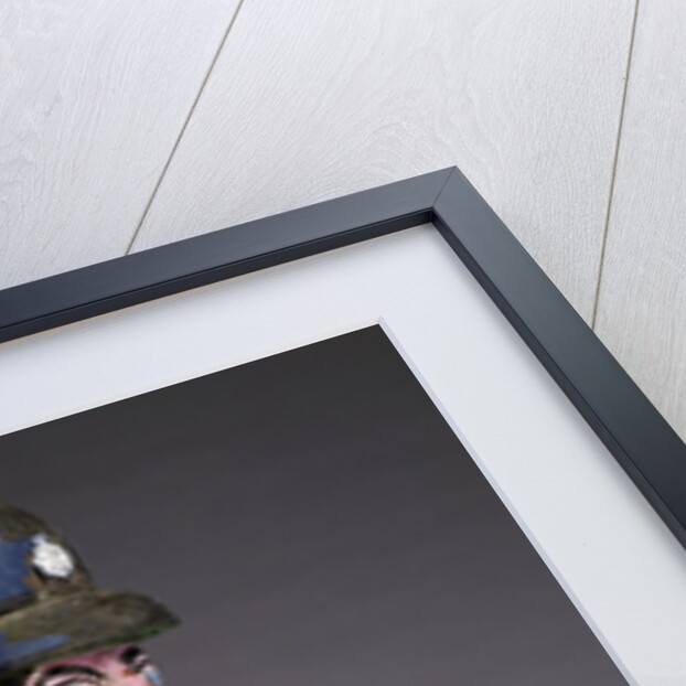 A polychrome wood and metal whirligig modelled as a police sergeant by Anonymous