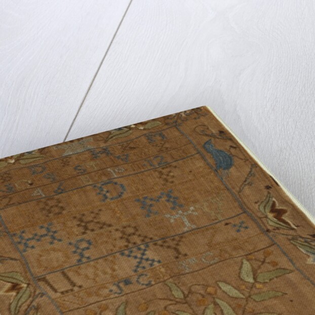 A fine needlework sampler by Anonymous