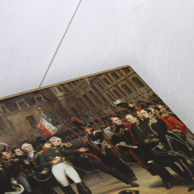 The Farewells of Fontainebleau, 20 April 1814 by Emile Jean Horace Vernet