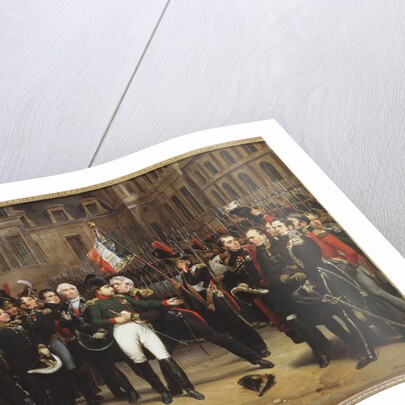 The Farewells of Fontainebleau, 20 April 1814 by Emile Jean Horace Vernet