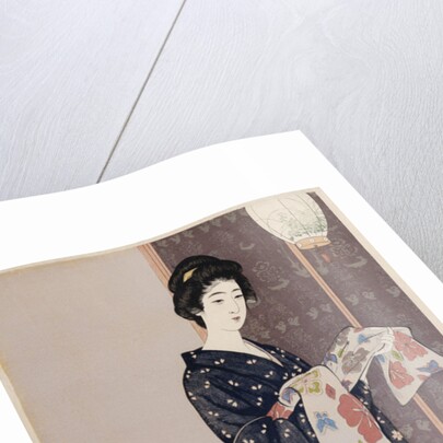 Young woman in a summer kimono by Hashiguchi Goyo