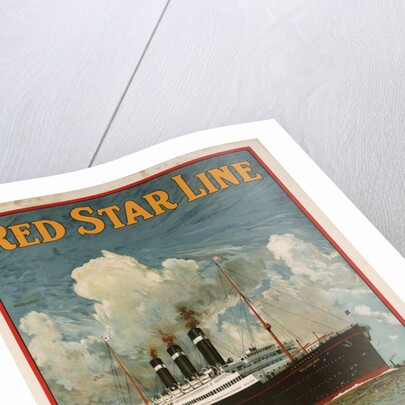 Red Star Line, Antwerpen-New York poster by Anonymous
