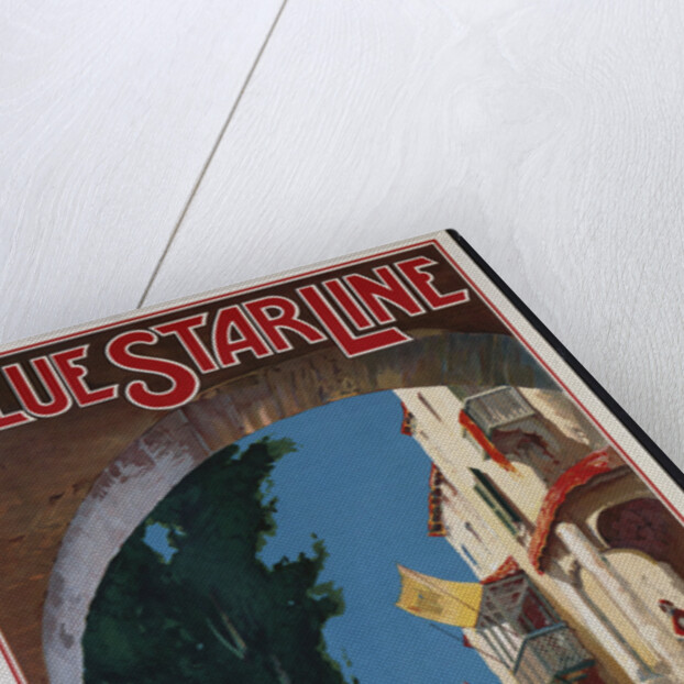 Blue Star Line, Mediterranean Cruises poster by Maurice Randall