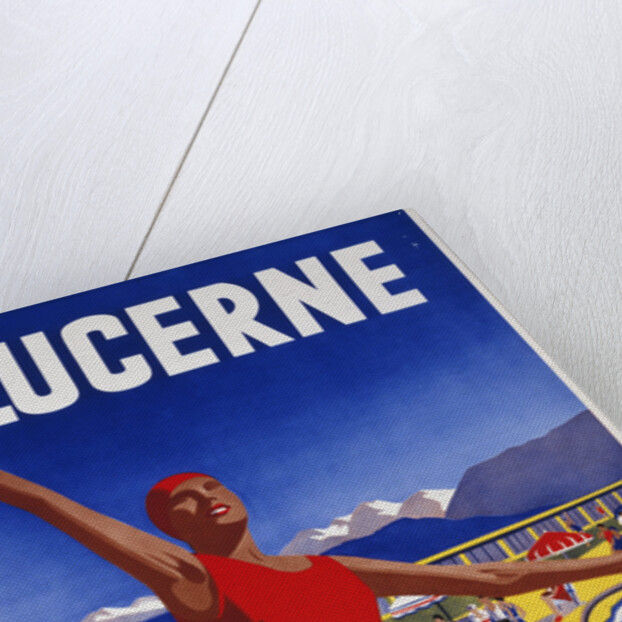 Lucerne Lido poster by Albert Solbach