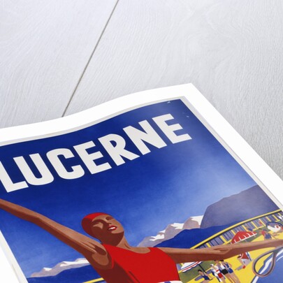Lucerne Lido poster by Albert Solbach