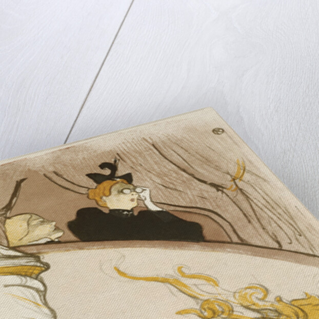 The Box at the Mascaron Dore by Henri de Toulouse-Lautrec