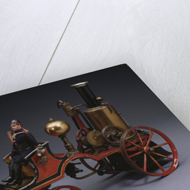 Horse-drawn live steam fire pumper by Anonymous