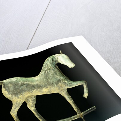 A molded copper and cast zinc horse weathervane by Anonymous
