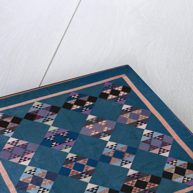 An Amish bird in flight design coverlet by Anonymous